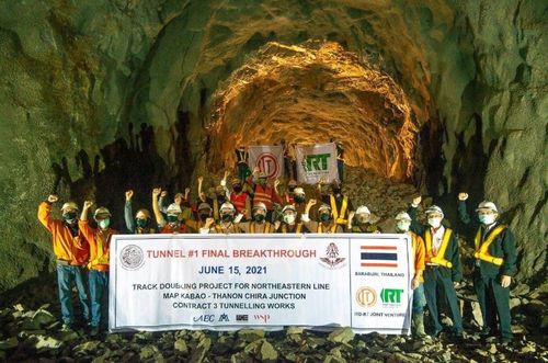 Latest company news aboutInsieme al primo generale Contractor della Tailandia, la tecnologia di Joaboa crea la barriera impermeabile per il tunnel ferroviario più lungo in Tailandia!
